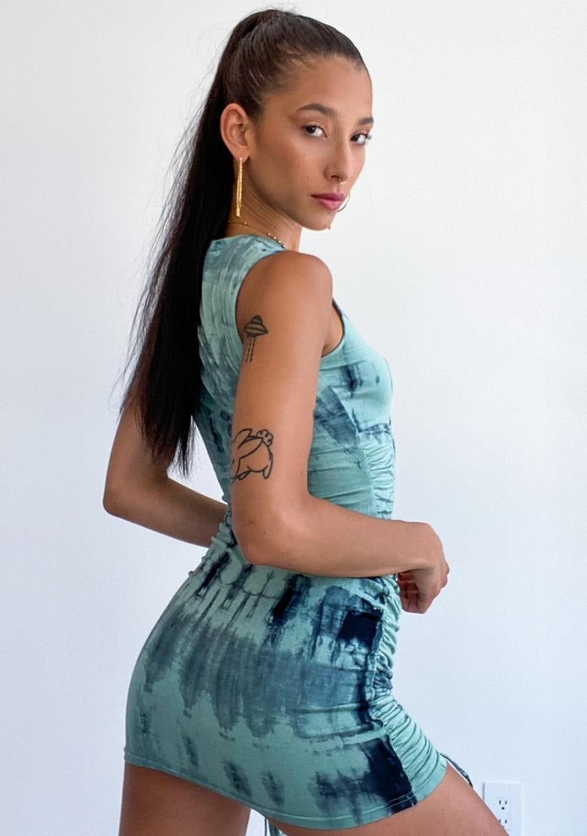 Vacation Day Tie Dye Dress sold by Dolls Kill product image thumbnail 4