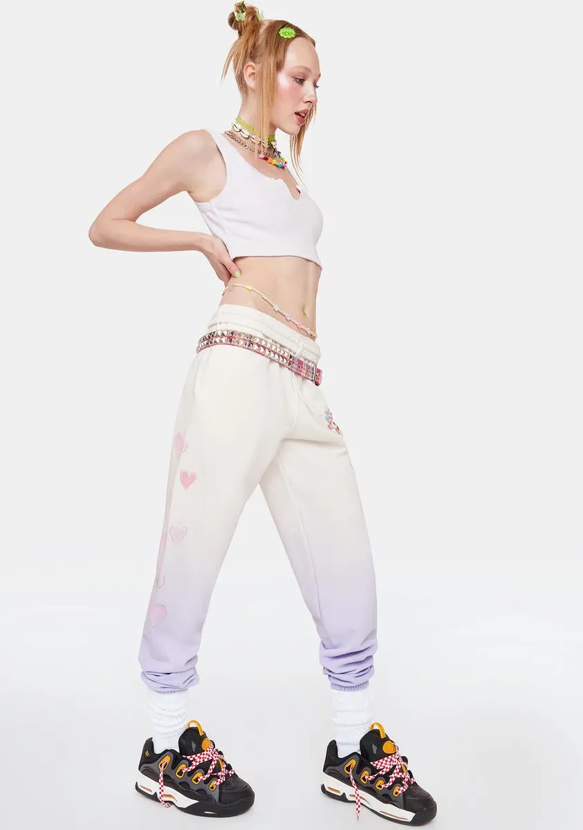 Love On Ice Graphic Sweatpants sold by Dolls Kill product image thumbnail 3