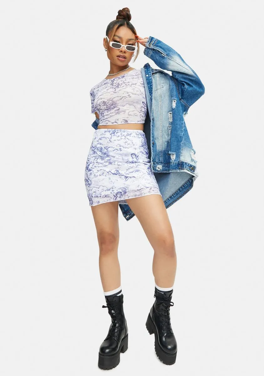 Cherub Mesh Tince Crop Top sold by Dolls Kill product image thumbnail 3