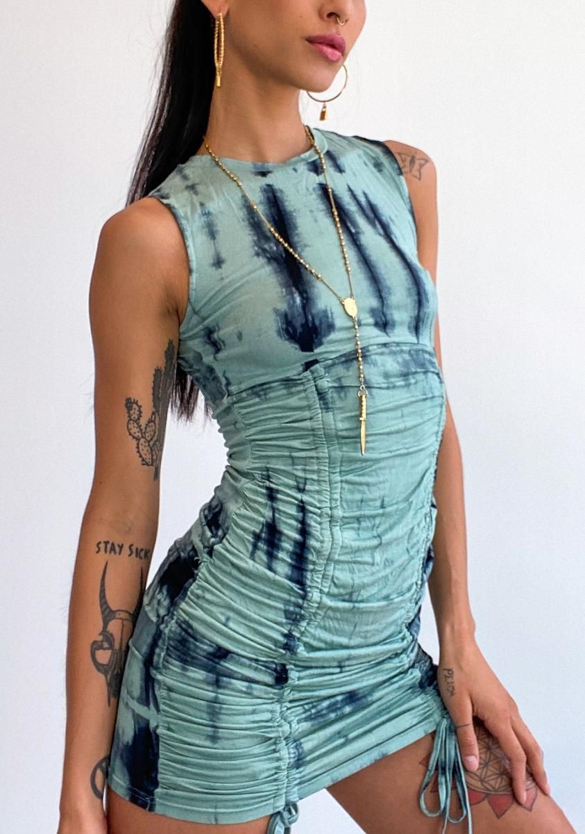Vacation Day Tie Dye Dress sold by Dolls Kill product image thumbnail 3