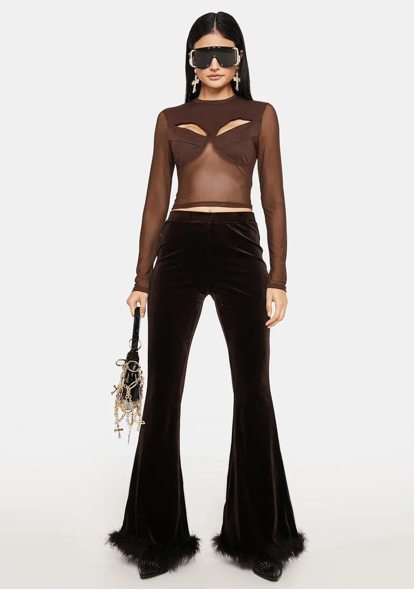 Make It Haute Velvet Flares sold by Dolls Kill product image thumbnail 2