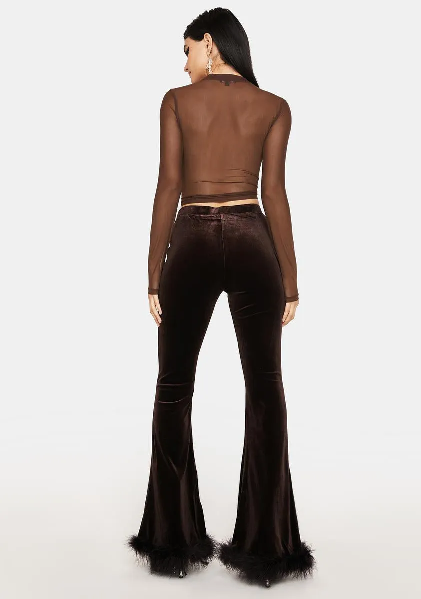 Make It Haute Velvet Flares sold by Dolls Kill product image thumbnail 4