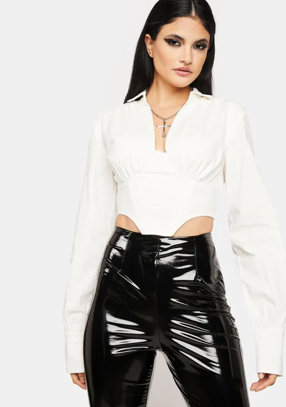 Hardly Bothered Corset Top sold by Dolls Kill
