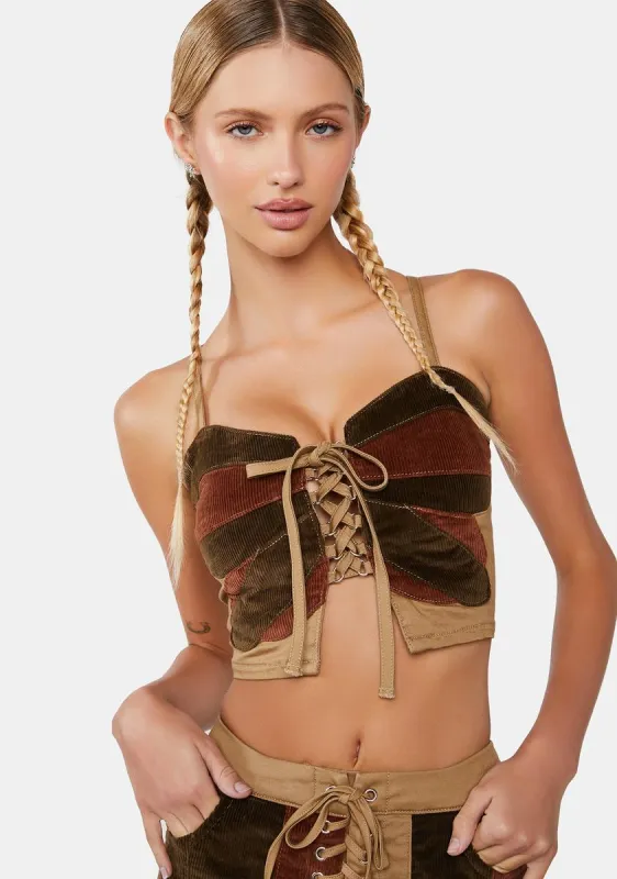 Struck By Wonder Butterfly Top sold by Dolls Kill