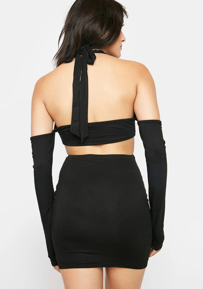 Pleasure Principle Halter Mini Dress sold by Dolls Kill product image thumbnail 4