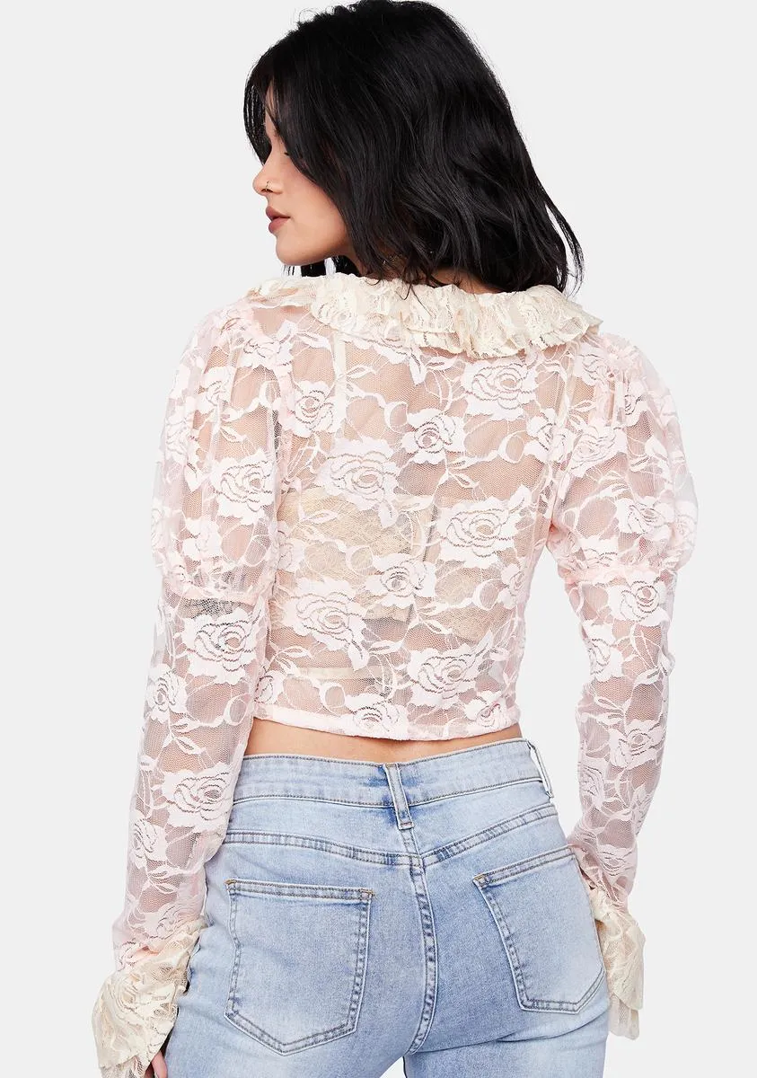 Sofia Lace Top sold by Dolls Kill product image thumbnail 4