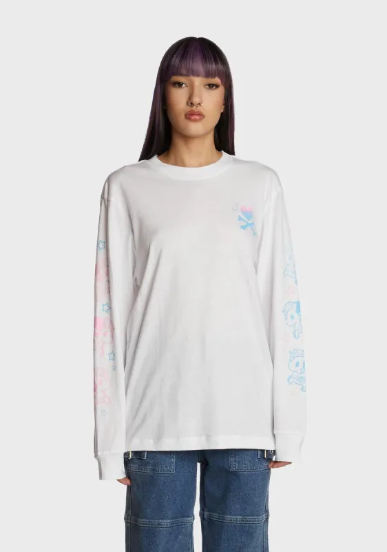 Softie Twin Stars Long Sleeve Tee sold by Dolls Kill