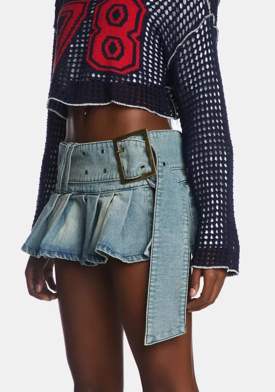 Ludlow Denim Mini Skirt sold by Dolls Kill