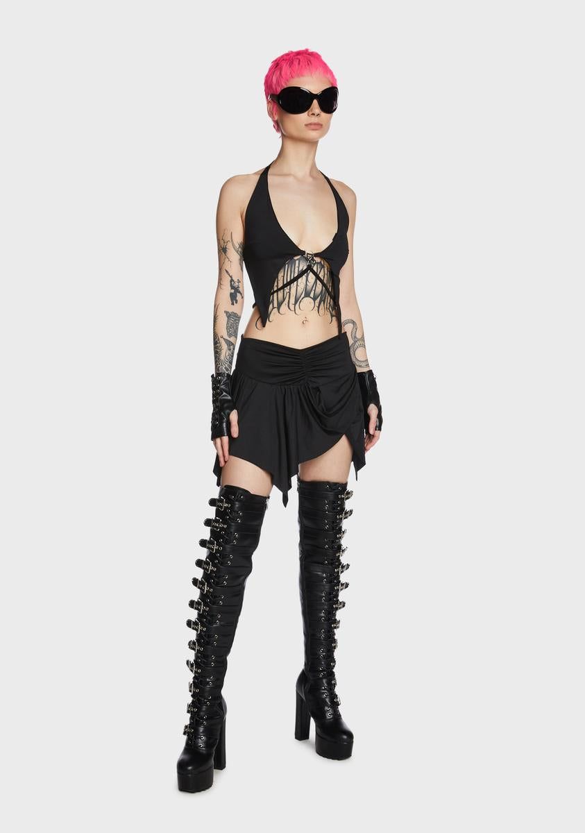 Bitch Mini Skirt sold by Dolls Kill product image thumbnail 5