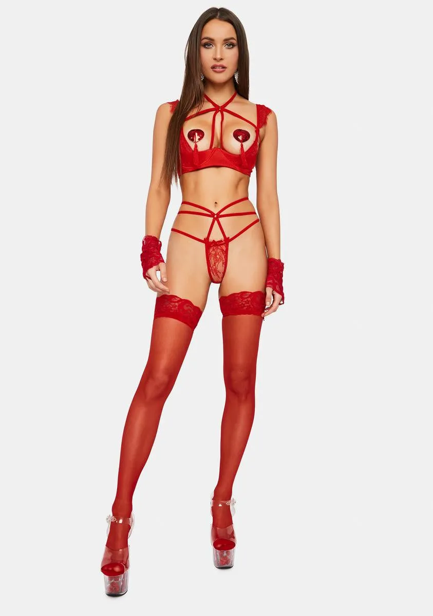 Perfect Match Demi Cup Bra Set sold by Dolls Kill product image thumbnail 3