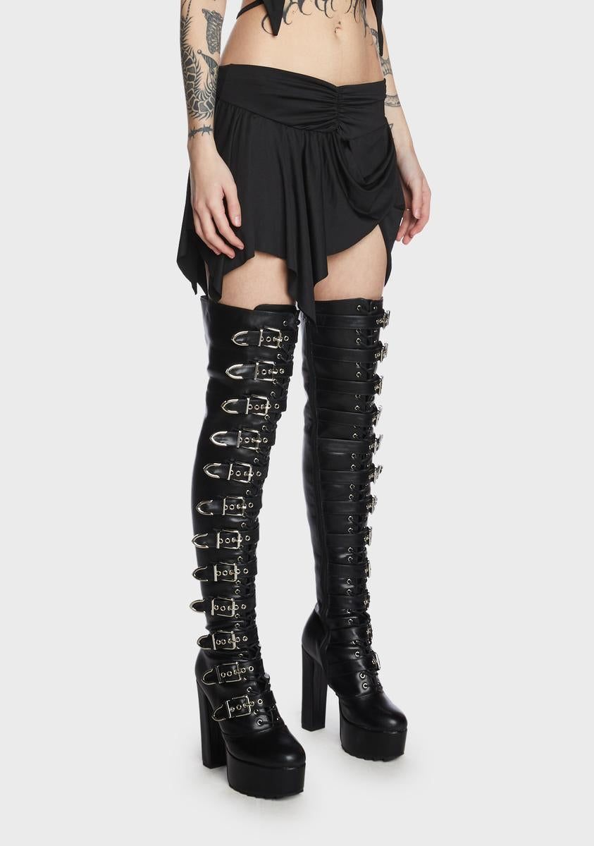 Bitch Mini Skirt sold by Dolls Kill product image thumbnail 3