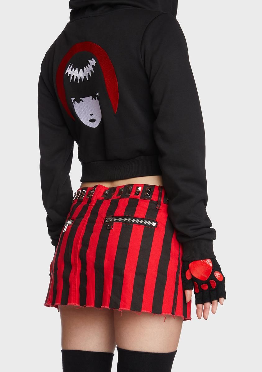 Cat Conspiracies Zip-Up Hoodie sold by Dolls Kill product image thumbnail 2