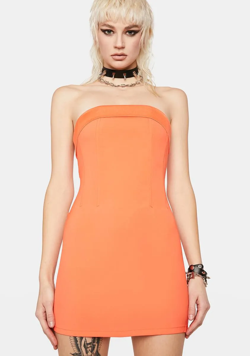 Bitter Some Hearts Strapless Bodycon Dress sold by Dolls Kill