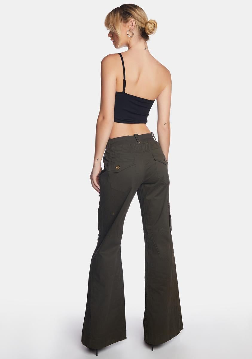 Olive Prilla Cargo Pants sold by Dolls Kill product image thumbnail 4