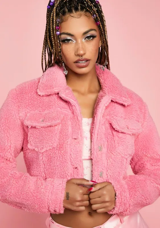 Need A Break Sherpa Jacket sold by Dolls Kill