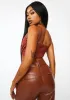 Take My Picture Ruched Corset Top sold by Dolls Kill