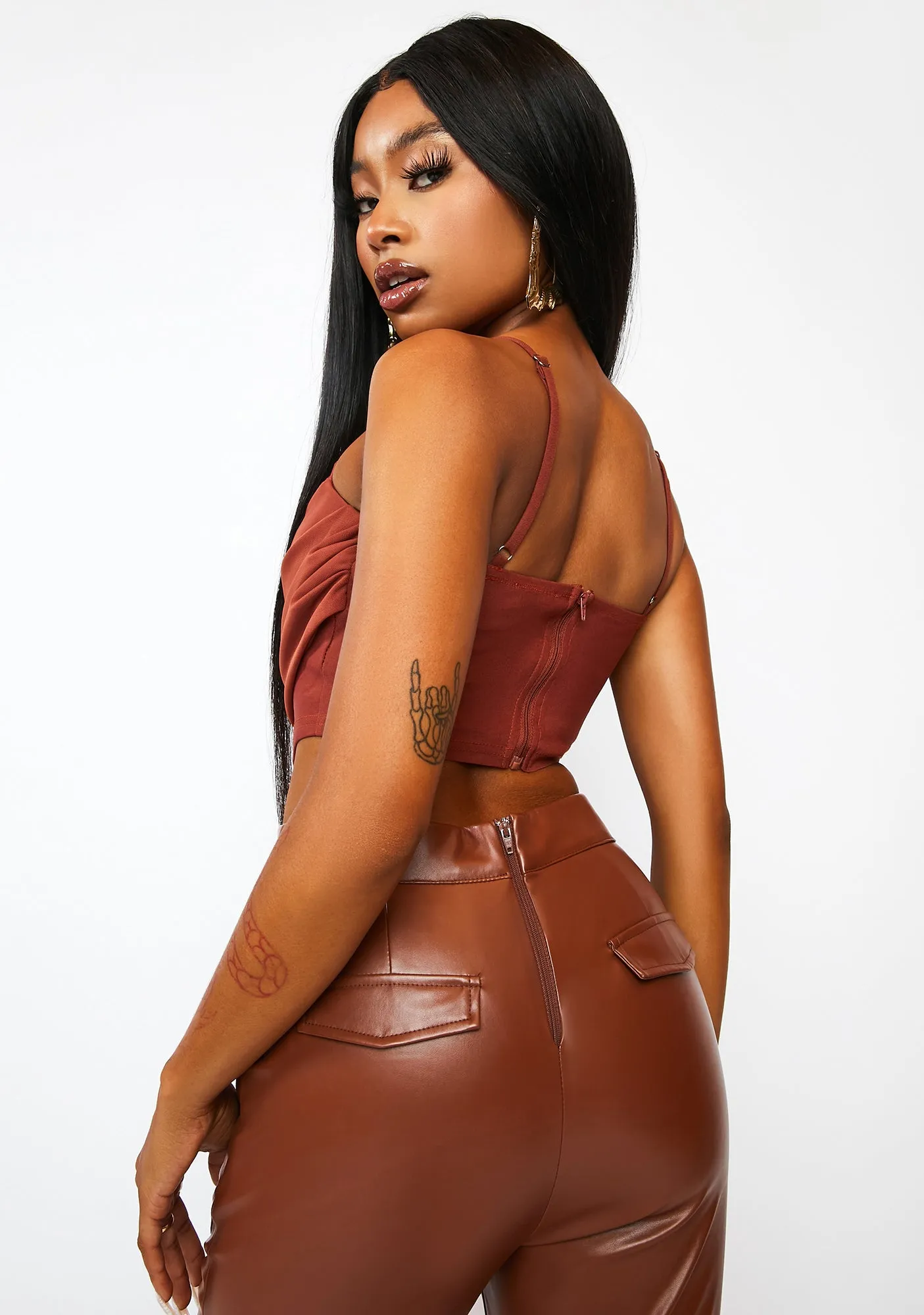 Take My Picture Ruched Corset Top sold by Dolls Kill product image thumbnail 4