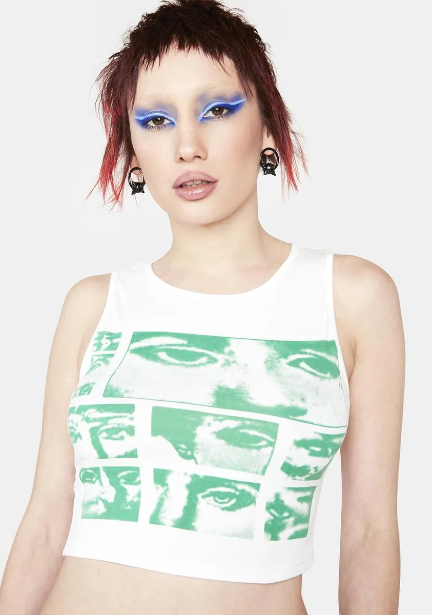 Empty Visions Graphic Tank sold by Dolls Kill