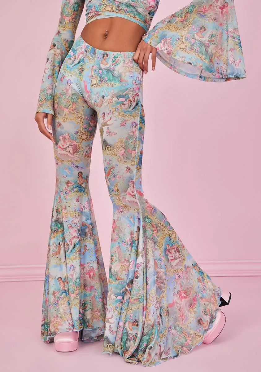 Divine Lush Opulence Flare Pants sold by Dolls Kill
