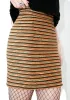 Vintage Striped Mini Skirt sold by Dolls Kill