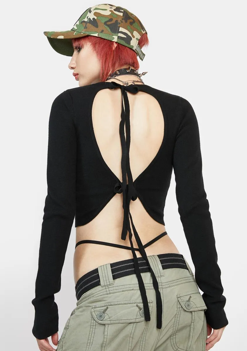 Leah Knit Tie Back Top sold by Dolls Kill product image thumbnail 2