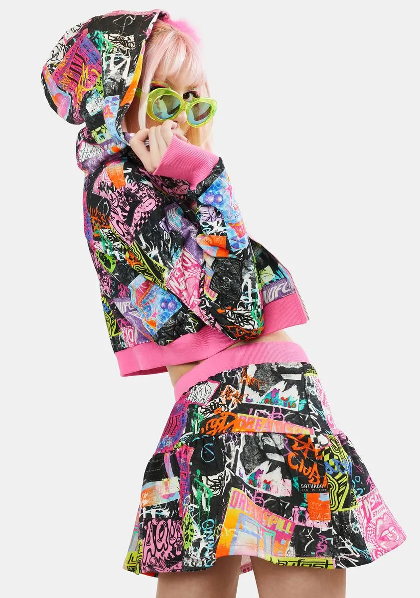 Paint The Town Mini Skirt sold by Dolls Kill product image thumbnail 4