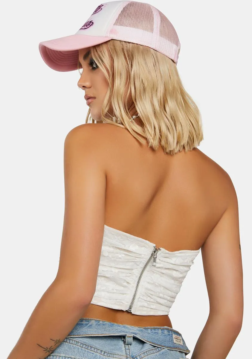 Holy Scandalous Secret Lace Corset Top sold by Dolls Kill product image thumbnail 4