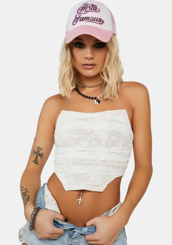 Holy Scandalous Secret Lace Corset Top sold by Dolls Kill