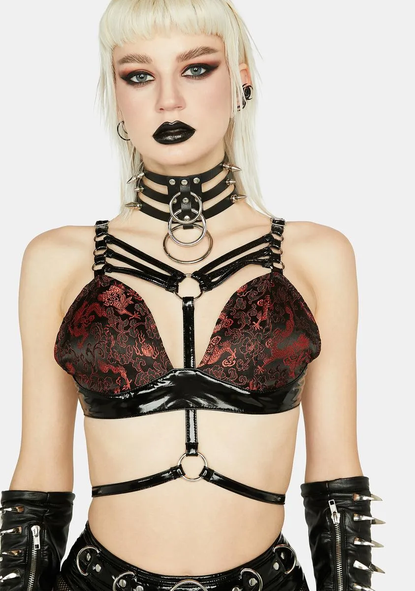 Brocade Bra Top sold by Dolls Kill