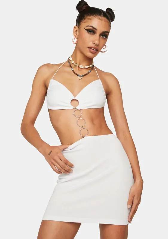 Heavenly Fave Track Halter Dress sold by Dolls Kill