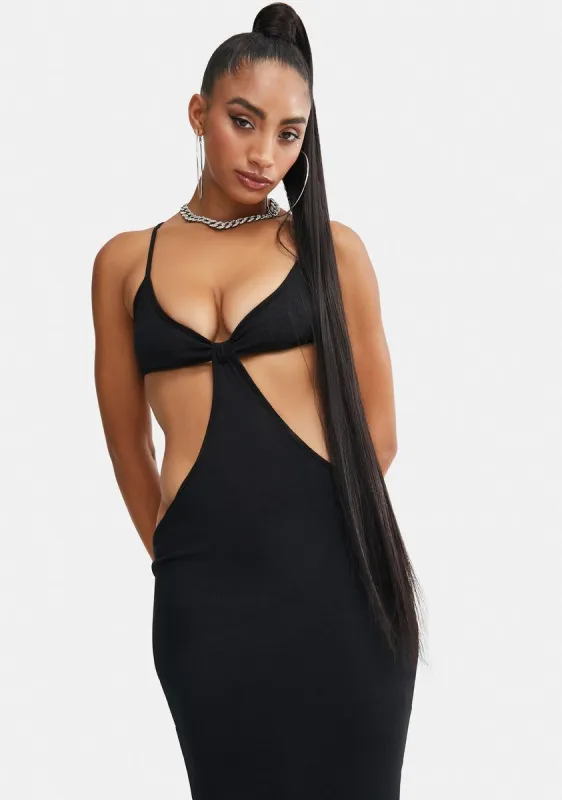 Onyx Check My Style Cut Out Maxi Dress sold by Dolls Kill