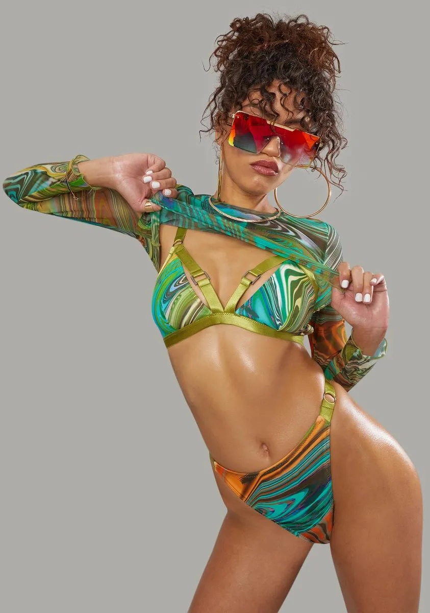 Hypnotic Habits 3-Piece Bikini Set sold by Dolls Kill product image thumbnail 2