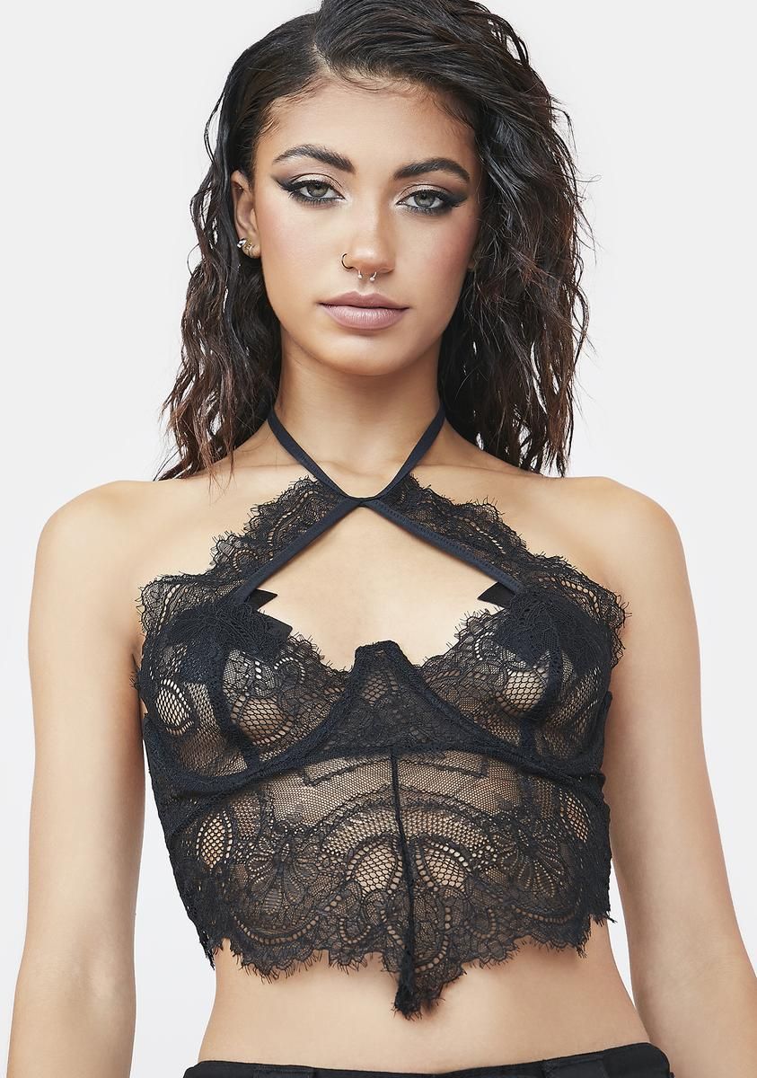 Live To Tell Lace Top sold by Dolls Kill