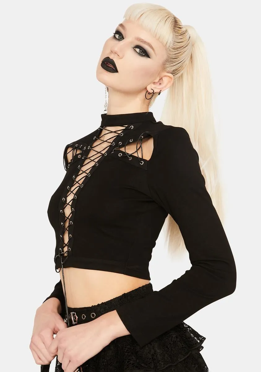 Fallen Gladiator Crop Top sold by Dolls Kill product image thumbnail 2