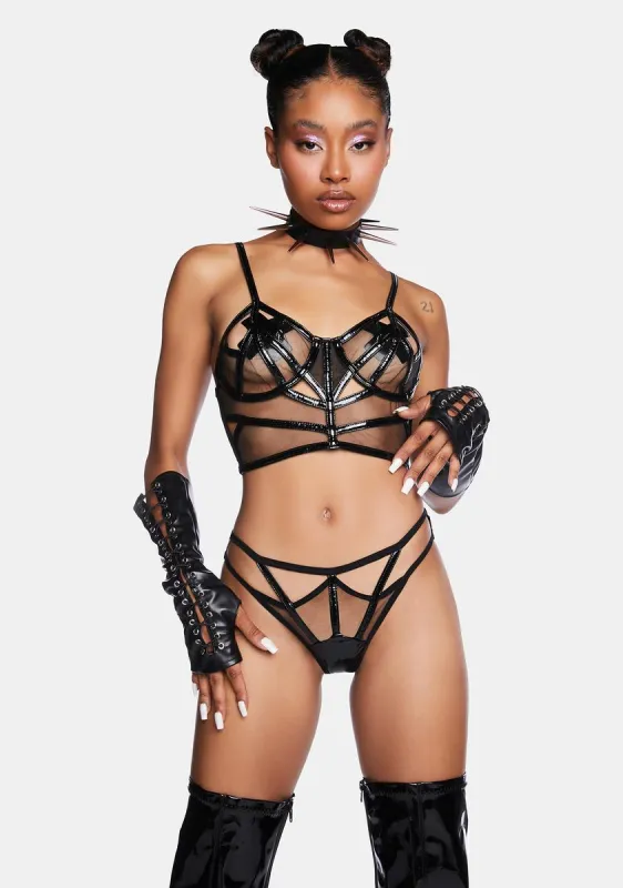 Ludlow Sheer Bustier sold by Dolls Kill
