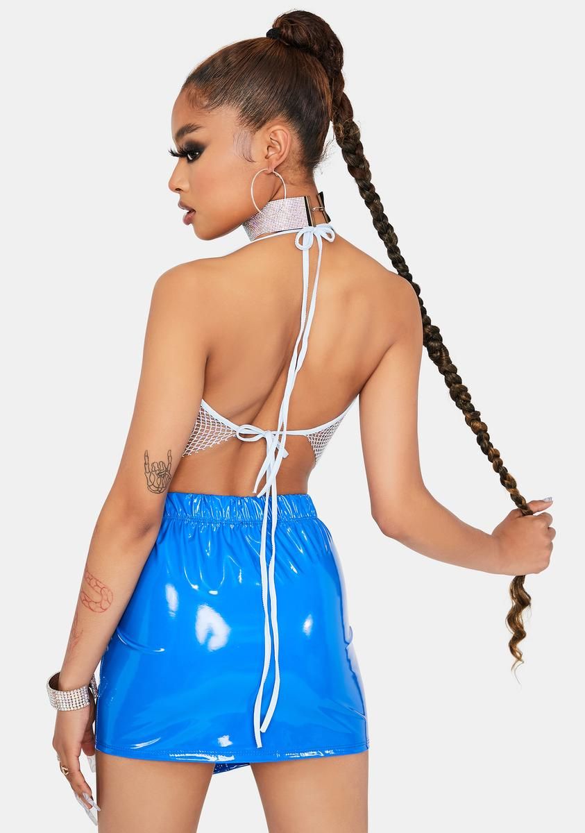 Flashy Girl Vinyl Mini Skirt sold by Dolls Kill product image thumbnail 4