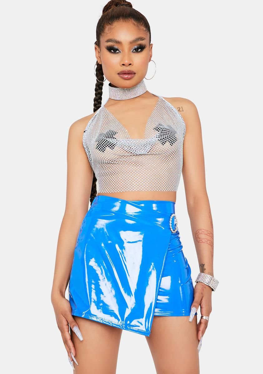 Flashy Girl Vinyl Mini Skirt sold by Dolls Kill product image thumbnail 2