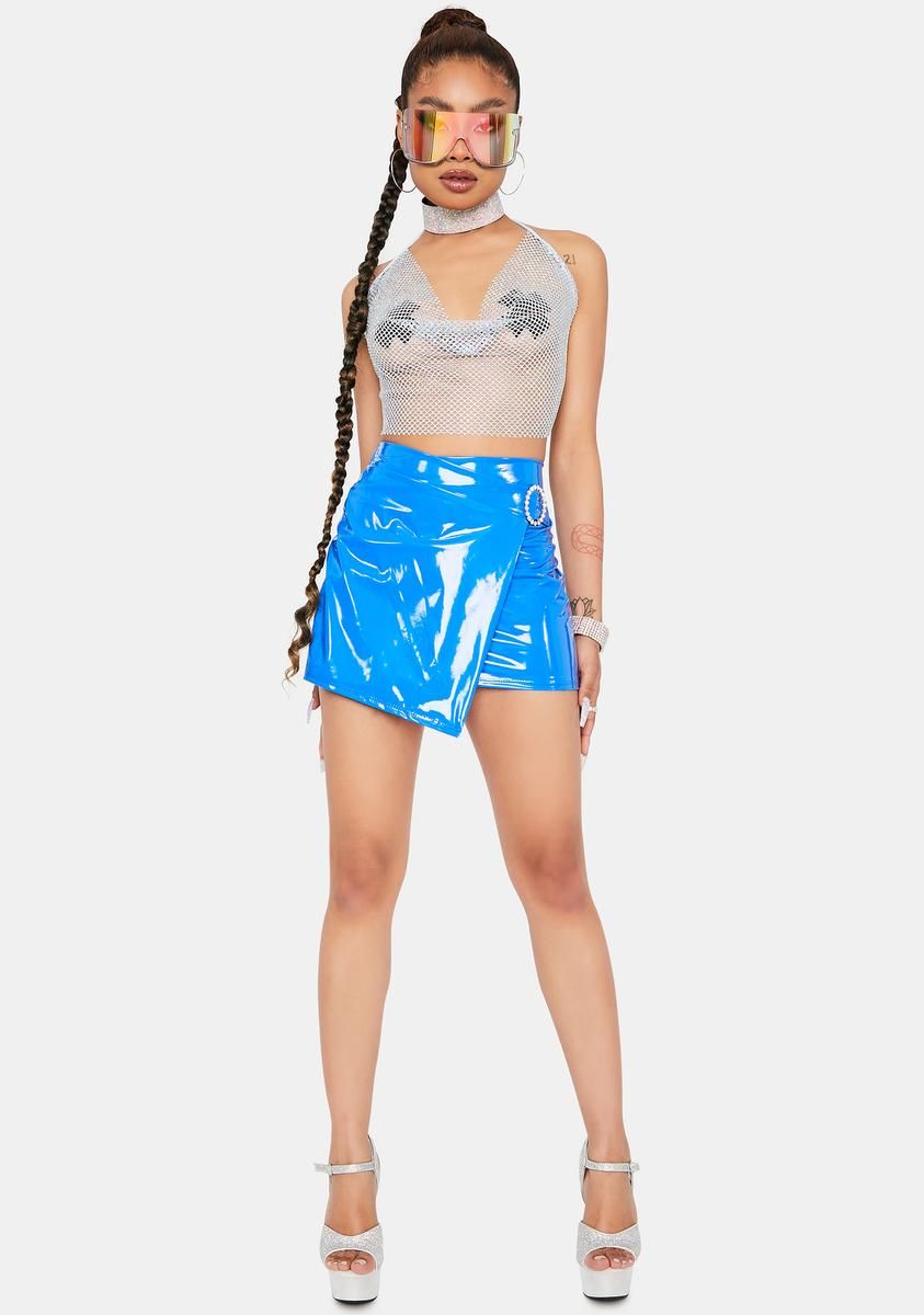 Flashy Girl Vinyl Mini Skirt sold by Dolls Kill product image thumbnail 3