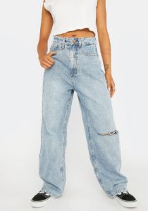 Aged Blue Billie Jeans sold by Dolls Kill