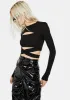 Passing By Waist Wrap Crop Top sold by Dolls Kill