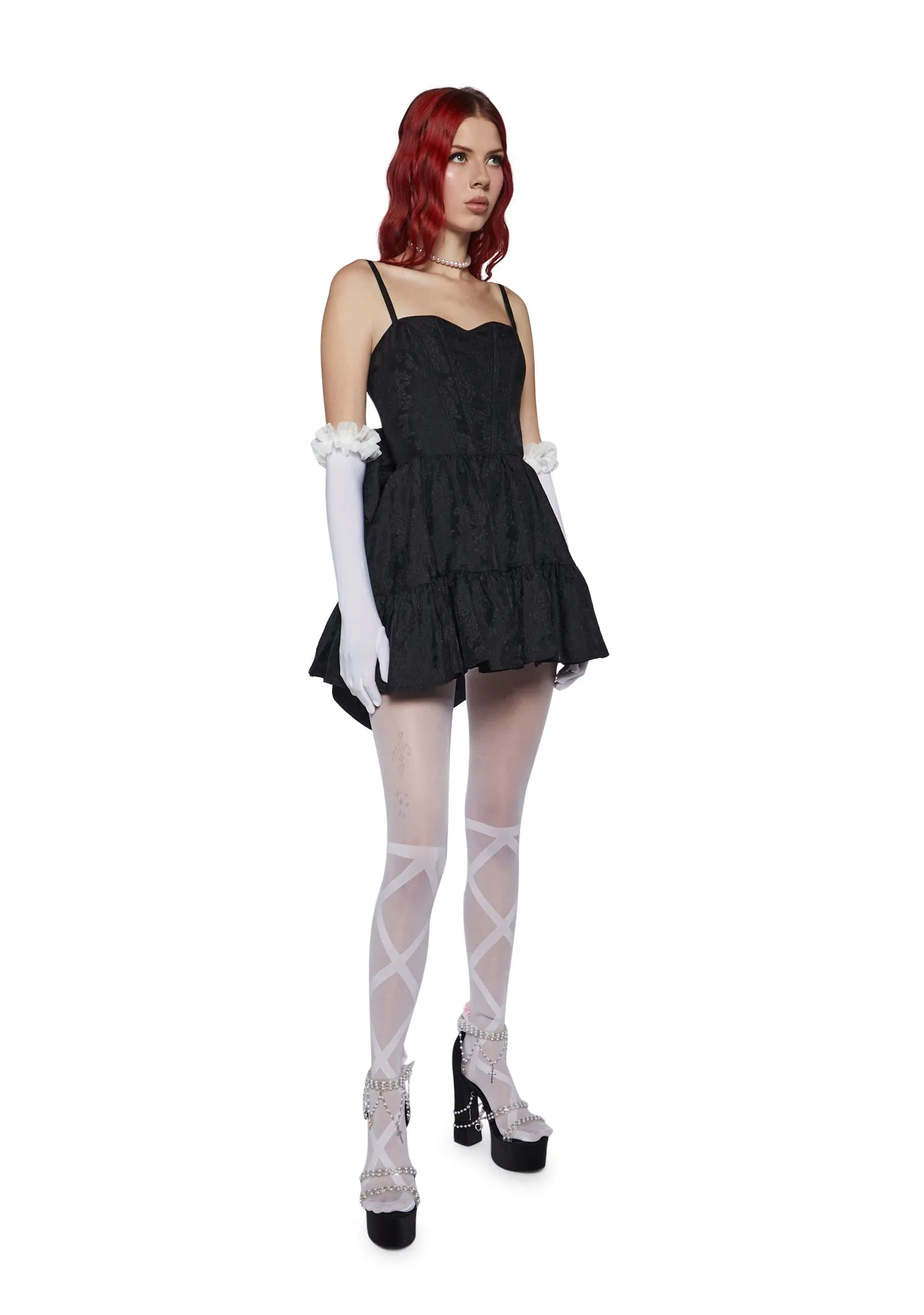 This Magic Moment Mini Dress - Black sold by Dolls Kill product image thumbnail 5