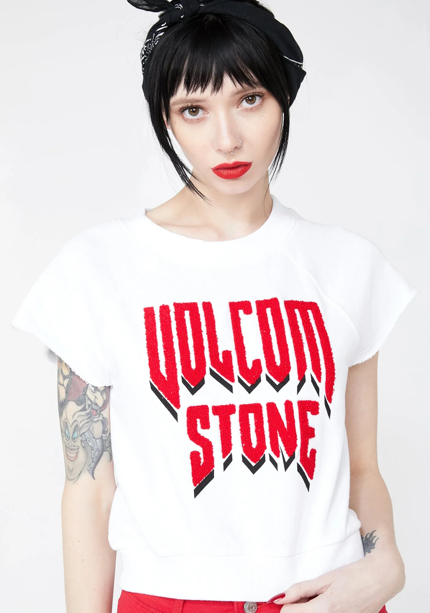 Drama Shift Crew Tee sold by Dolls Kill