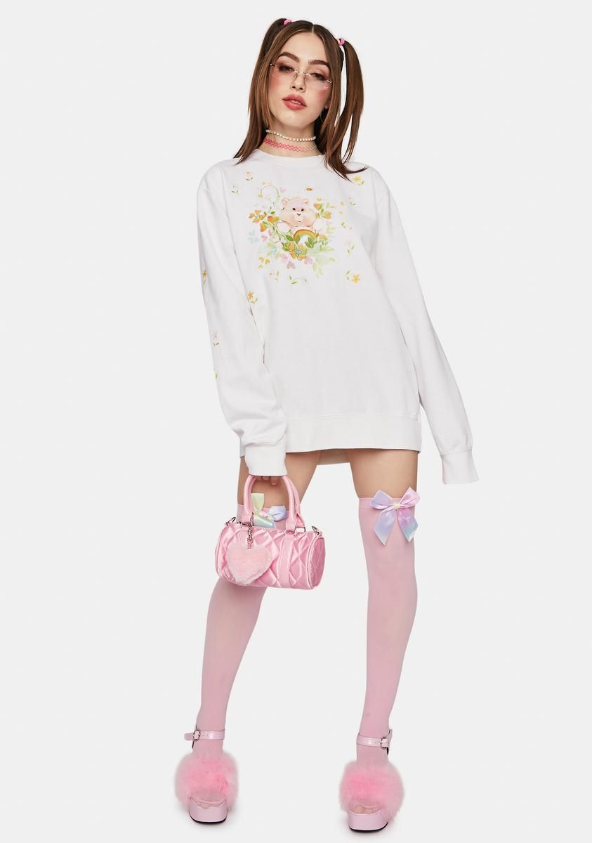 Cheer Bear Garden Crewneck Sweatshirt sold by Dolls Kill product image thumbnail 3
