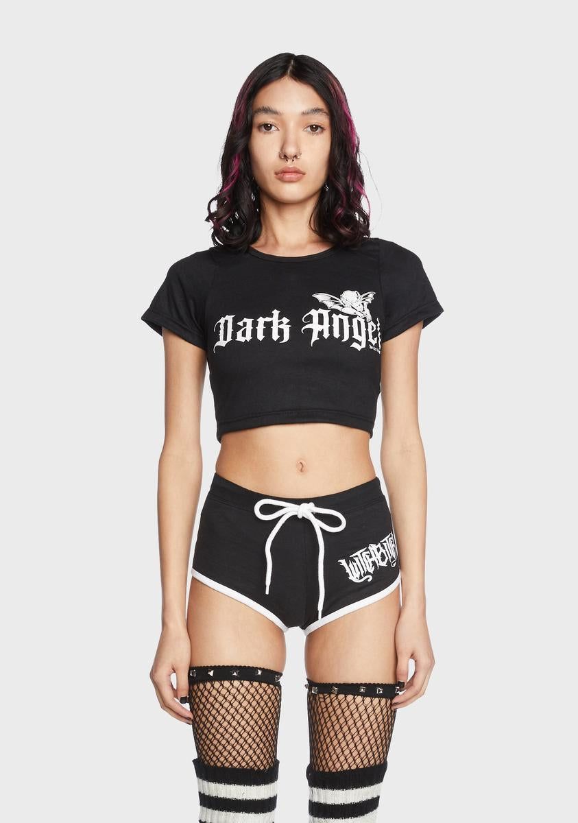 Dark Angel Baby Tee sold by Dolls Kill