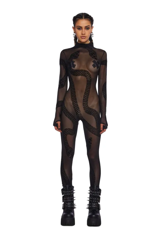 Crash N' Burn Mesh Catsuit sold by Dolls Kill