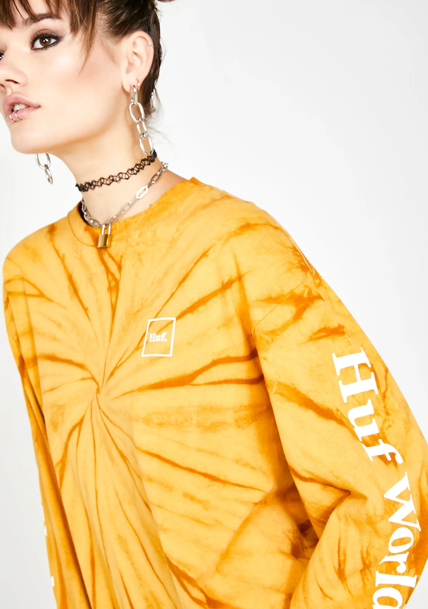 Domestic Tie Dye Long Sleeve Tee sold by Dolls Kill product image thumbnail 4