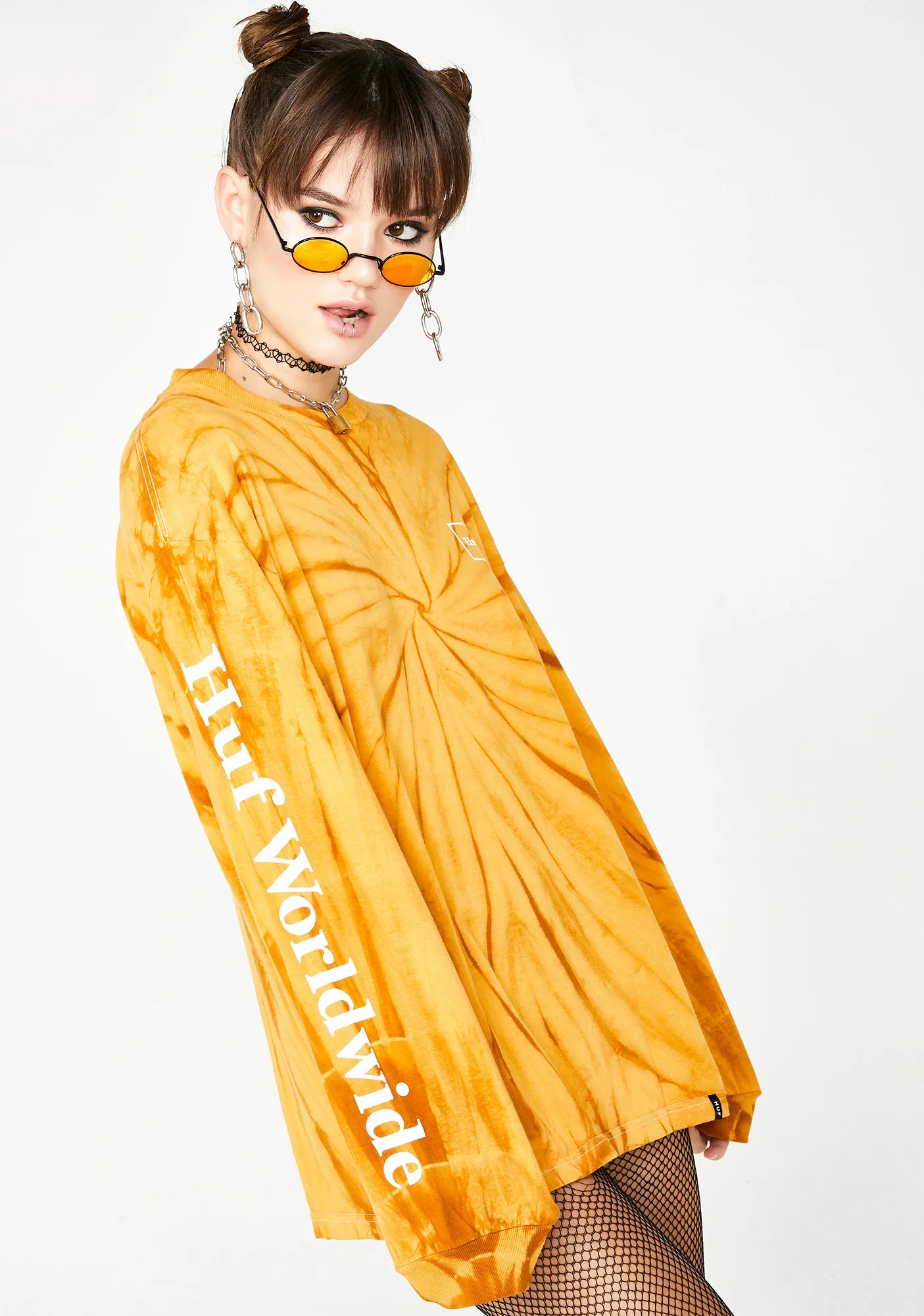 Domestic Tie Dye Long Sleeve Tee sold by Dolls Kill product image thumbnail 2