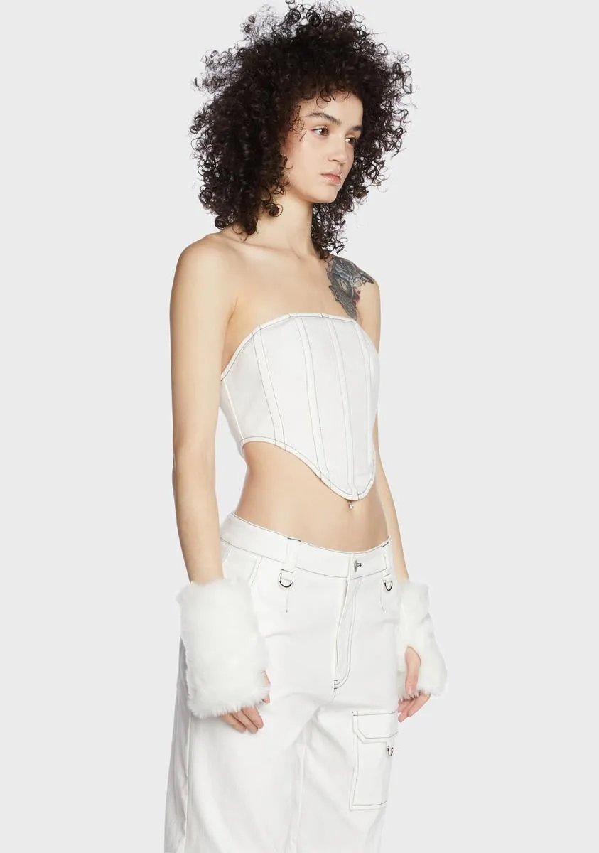 Fargo Denim Corset sold by Dolls Kill product image thumbnail 4