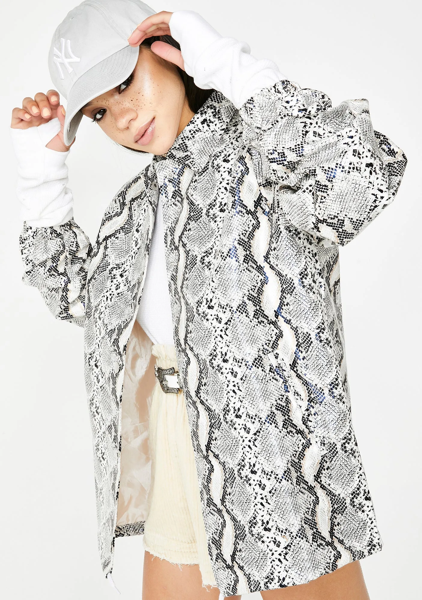 Servin' Serpent Snakeskin Jacket sold by Dolls Kill product image thumbnail 2