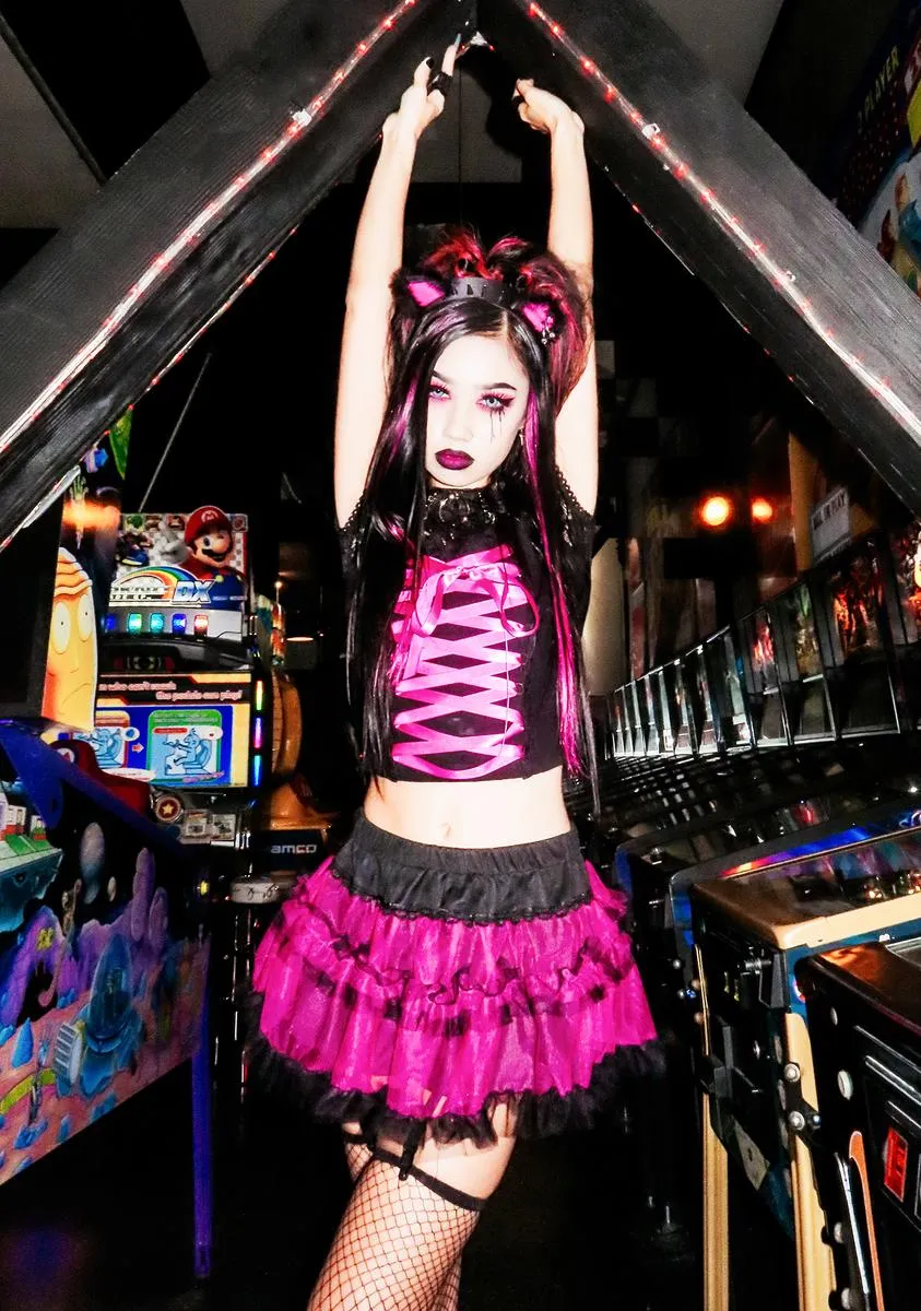 Disorderly Conduct Lace Bustier Top sold by Dolls Kill product image thumbnail 5